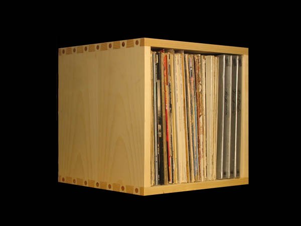 record album storage cube